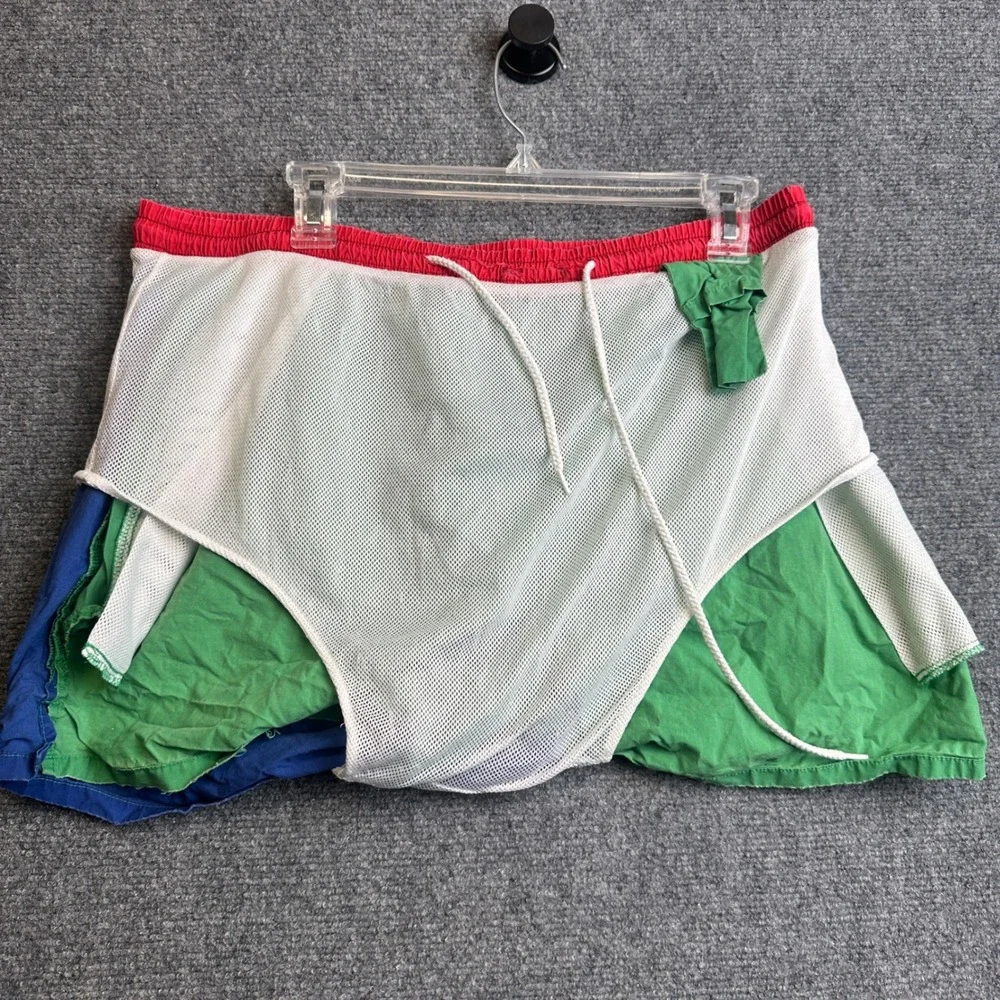 Vintage Polo Sport Swim Trunks Mens Large‎ Green Colorblock 90s 4